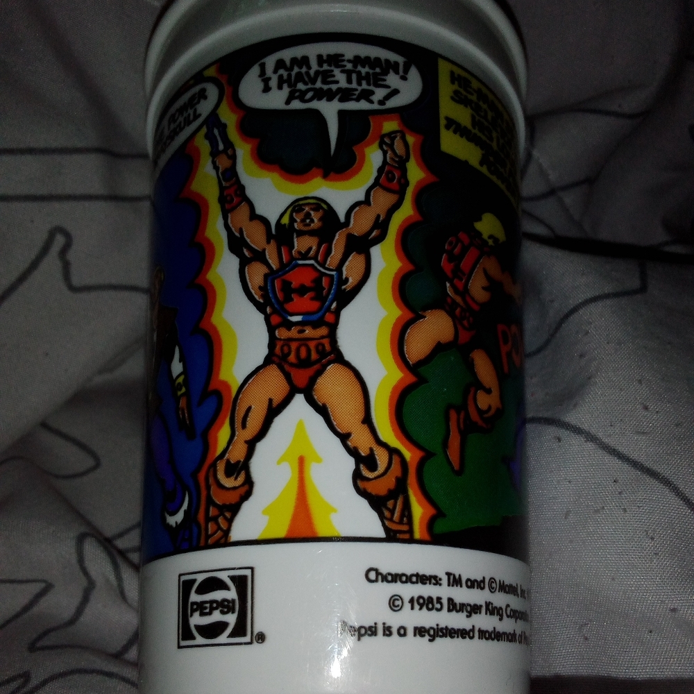 Masters Of The Universe 1985 He-Man Pepsi Burger King Comic Collector Cup - Picture 3 of 8